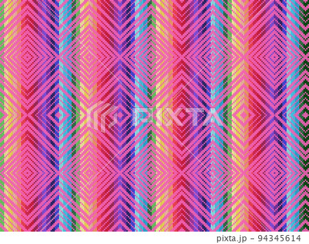 Blanket stripes seamless vector pattern. Background for Cinco de Mayo party decor 94345614