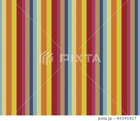 Abstract seamless background like striped textile with multiple colors. 94345927