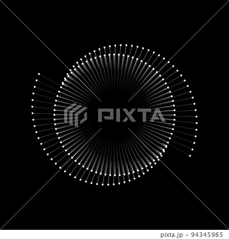 Spiral with lines as dynamic abstract vector background or logo or icon. Yin and Yang symbol. Spiral with lines as dynamic abstract vector background or logo or icon. Yin and Yang symbol. 94345965