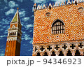 Tower and building at the San Marco Square, Venice 94346923