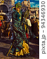 Reveler wearing costume at the Venice Carnival 94346930