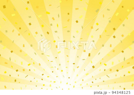 金色のサンバースト　紙吹雪 94348125