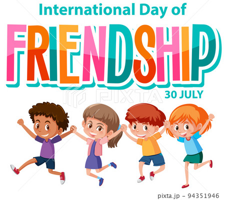 International Friendship Day banner design - Stock Illustration [94351946]  - PIXTA