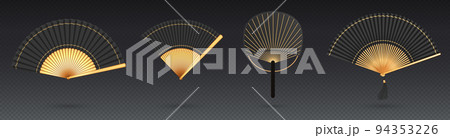Chinese and japanese hand fans 94353226