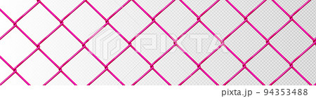 Pink wire net, metal steel mesh pattern, fence 94353488