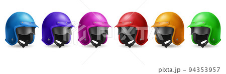 Motorcycle helmet set for race and ride on scooter 94353957