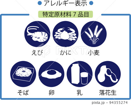 特定原材料7品目　丸型 94355274
