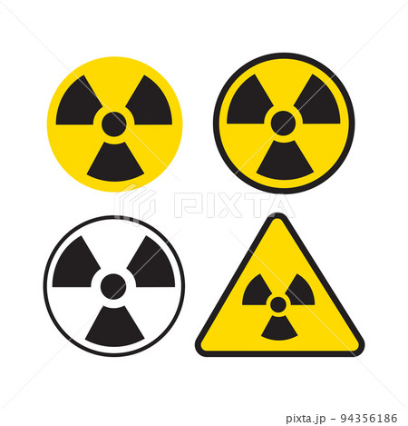 Danger radiation toxic icon. vector illustration 94356186