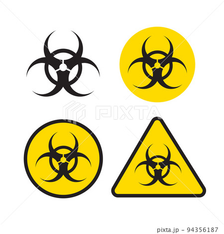 Danger radiation toxic icon. vector illustration Danger radiation toxic icon. vector illustration 94356187