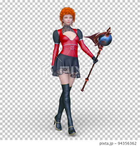 魔法の杖を持つ女性 94356362