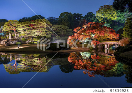六義園 紅葉と大名庭園のライトアップ 六義園 紅葉と大名庭園のライトアップ 94356928