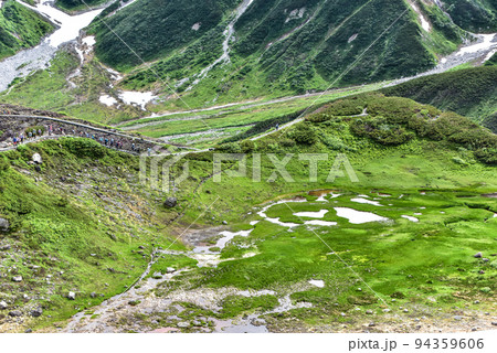 夏の立山「血の池」 夏の立山「血の池」 94359606