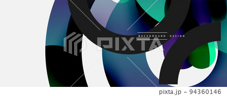 Circle abstract background. Vector illustration for wallpaper banner background card or landing page 94360146