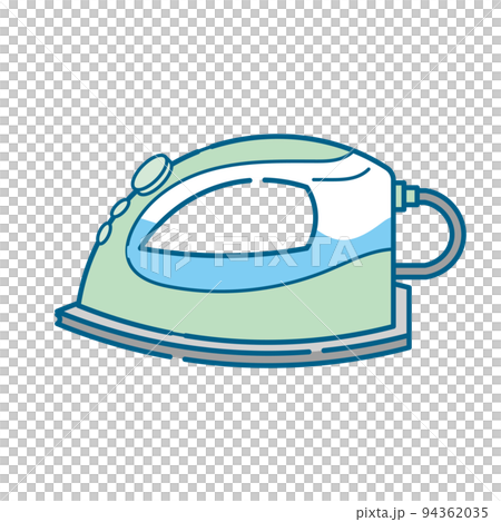 Illustration of a simple steam iron Illustration of a simple steam iron 94362035