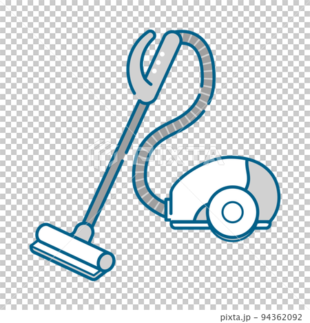 Illustration of a simple vacuum cleaner Illustration of a simple vacuum cleaner 94362092