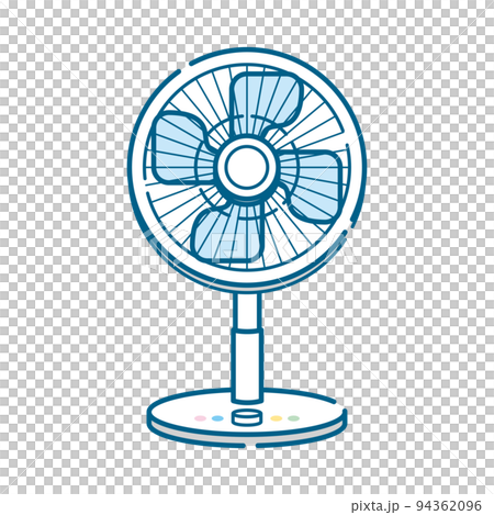 Illustration of a simple electric fan Illustration of a simple electric fan 94362096