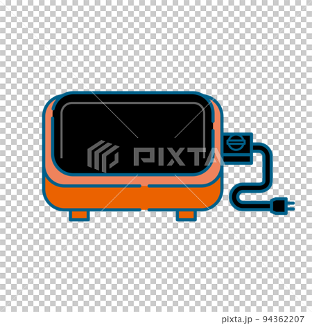 シンプルなスクエア型のホットプレートのイラスト 94362207