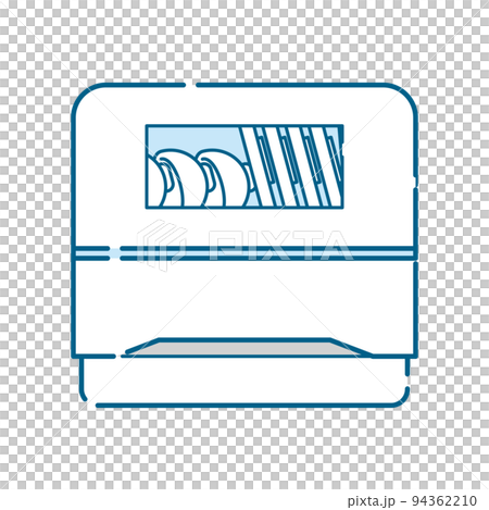 シンプルな食器洗浄機のイラスト 94362210