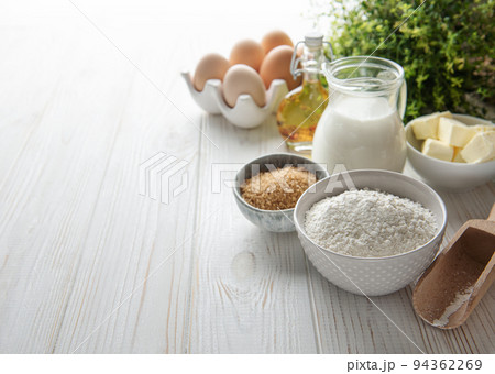 Preparing dough for baking Preparing dough for baking 94362269