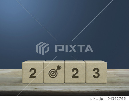 Happy new year 2023 success concept 94362766
