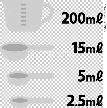 Measuring cup, measuring spoon icon set 94362977