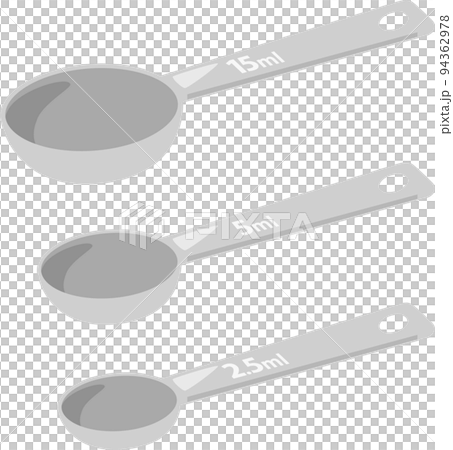 15ml～2.5mlの計量スプーンのセット 94362978