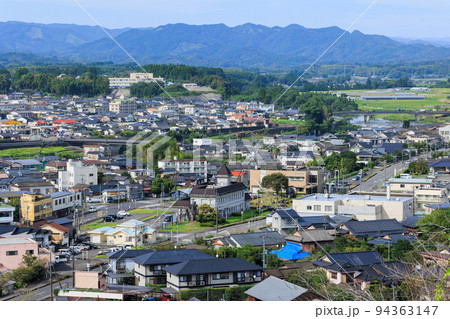 高所から見る「さつま町」の街並み 94363147