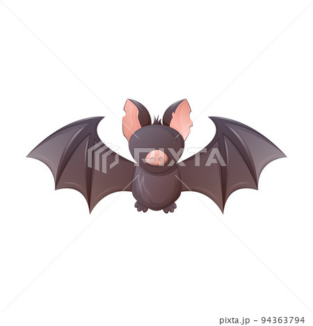 Cute bat. Night flying animal, a symbol of magic and witchcraft, Halloween. Vector illustration Cute bat. Night flying animal, a symbol of magic and witchcraft, Halloween. Vector illustration 94363794