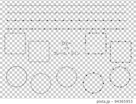 circle and line frame, line 94365953