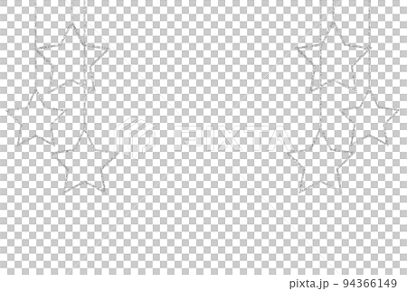 イラスト素材 星飾り シルバー イラスト素材 星飾り シルバー 94366149