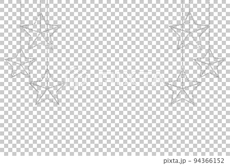 Illustration material star decoration silver 94366152