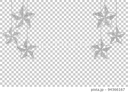Illustration material star decoration silver Illustration material star decoration silver 94366167