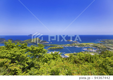 城岳展望所から見える白石浦の風景 城岳展望所から見える白石浦の風景 94367442