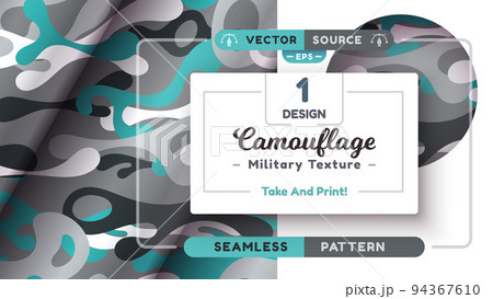 Camouflage seamless pattern, military texture, war fabric Camouflage seamless pattern, military texture, war fabric 94367610