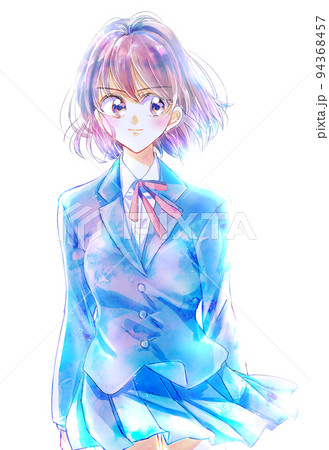 女子学生　立ち絵　強気 94368457