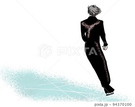 フィギュアスケート　男子　後ろ姿 94370100
