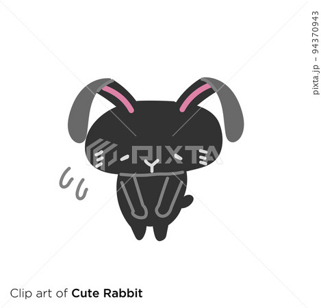 ウサギのキャラクターイラストシリーズ　「ごめんなさい」 94370943