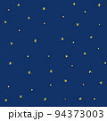 キラキラが散りばめられた手描きの夜空の背景　 94373003