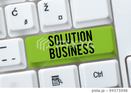 Text showing inspiration Solution BusinessMarketing and advertising Payroll Accounting Research. Conceptual photo Marketing and advertising Payroll Accounting Research 94373096