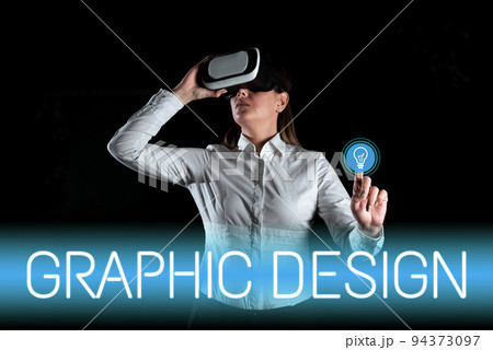 Handwriting text Graphic Designart or skill of combining text and pictures in advertisements. Business overview art or skill of combining text and pictures in advertisements 94373097