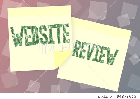 Text sign showing Website ReviewReviews that can be posted about businesses and services. Business idea Reviews that can be posted about businesses and services 94373655