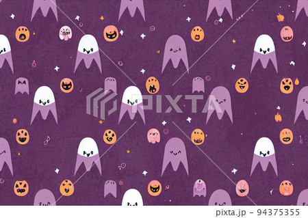 Cute Halloween Illustration, Infantile Style Halloween Party 94375355