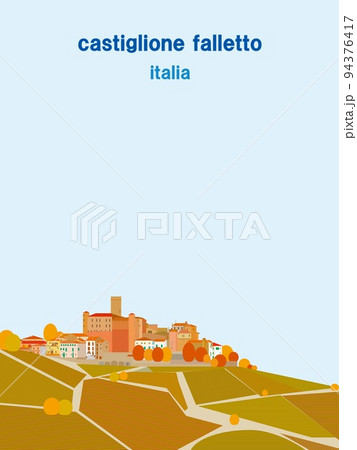 カスティリオーネ・ファッレット　castiglione　falletto　ピエモンテ　イタリア　秋 94376417