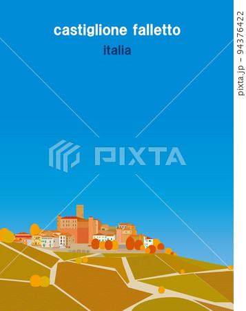 カスティリオーネ・ファッレット　castiglione　falletto　ピエモンテ　イタリア　秋 94376422