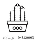 Potted plant icon that is suitable for your modern business 94380093