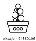 Potted plant icon that is suitable for your modern business 94380106