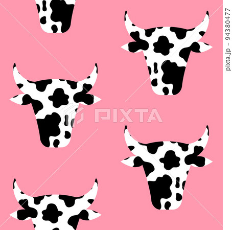 Brown cow pattern. Seamless texture of domestic - Stock Illustration  [70322329] - PIXTA