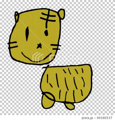 tiger child drawing 94380537