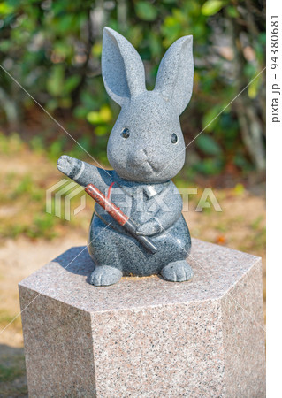 出雲大社 うさぎ ウサギ 兎 石像（島根県出雲市）の写真素材 [94380681