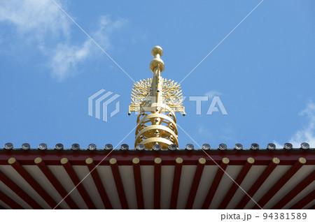 四天王寺 五重塔の九輪 大阪市天王寺区 四天王寺 五重塔の九輪 大阪市天王寺区 94381589